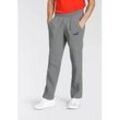 Trainingshose PUMA "ESS LOGO PANTS TR OP SRL", Herren, Gr. L, N-Gr, grau (medium gray heather), Sweatware, Obermaterial: 68% Baumwolle, 32% Polyester, unifarben, sportlich, regular fit normal, Hosen, Sweathose