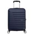 Hartschalen-Trolley AMERICAN TOURISTER "FLASHLINE 55", Gr. B/H/T: 40cm x 55cm x 20cm 34 l, blau (ink blau), ABS, festlich, Koffer, Handgepäck-Koffer Reisegepäck Koffer TSA-Zahlenschloss