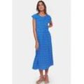 Maxikleid SAINT TROPEZ "GislaSZ Maxi Dress" Gr. S (36), N-Gr, rosa (cosmos soulful mini), Damen, Web, Obermaterial: 100% Viskose, gemustert, Kleider