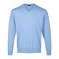 V-Pullover Peter Hahn blau