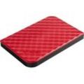 VERBATIM externe HDD-Festplatte "Store 'n' Go USB 3.0", Festplatten, rot, 1 TB