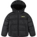 Steppjacke LEVI'S KIDS Gr. 10 (140), schwarz (meteorite), Jungen, Obermaterial: 100% Polyester, kontrastfarbene Details, Jacken, for BOYS