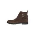 Chelseaboots HENRY STEVENS "Wallace JPB" Gr. 41, braun (dunkelbraun), Herren, Leder, Schuhe