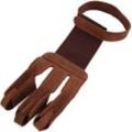 1 pc 3-Design Bogenschießen Finger Schützen Handschuh Ziehen Bogen Pfeil Bogenschießen Schießen Handschuh Leder Einzel Handschuh - Csparkv