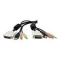 StarTech.com 4,5 m 4-in-1 USB Dual Link DVI-D KVM-Switchkabel mit Audio und Mikrofon - Tastatur- / Video- / Maus- / Audio-Kabel - 4.6 m