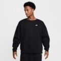 Nike Sportswear Club extragroßes Fleece-Sweatshirt mit Rundhalsausschnitt (Herren) - Schwarz