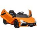 AIYAPLAY Kinder Elektroauto 12V Kinderauto mit 2,4G Fernbedienung, Musik, Orange