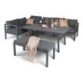 Alu-Lounge SEBASTIAN 14tlg. Ecksofa Set