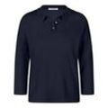 Polo-Pullover 3/4-Arm Peter Hahn blau, 46