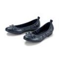 Leder-Ballerinas - Dunkelblau - Gr.: 40