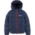 Outdoorjacke LEVI'S KIDS "LVB SHERPA LINED PUFFER" Gr. 14 (164), blau (naval academy), Jungen, Obermaterial: 100% Polyester, kontrastfarbene Details, Jacken, for BOYS