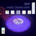 Hengda - 36W led Deckenleuchte Bluetooth Musik Dimmbar Deckenlampe Fernbedienung Lautsprecher