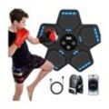 Musical Boxing Machine, LED Music Boxing Machine Adults and Children Adjustable 5 Modes Boxing Wall and Musicpunch Counting Mode for Body Shaping