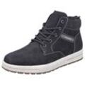 Winterboots RIEKER, Herren, Gr. 42, schwarz (schwarz, grau), Lederimitat, Textil, sportlich, Schuhe, mit Warmfutter