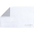 JOOP! Handtücher Classic Doubleface Badematte Weiß/Silber 50 x 80 cm