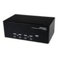 StarTech.com 4 Port Dreifach Monitor DVI USB KVM Switch mit Audio und USB 2.0 Hub - Tripel Monitor KVM Umschalter - KVM-/Audio-/USB-Switch - 4 Anschlüsse