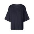 Rundhals-Pullover Peter Hahn blau