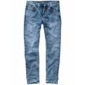 Mey & Edlich Herren Jeans-Hose Slim Tapered Blau einfarbig 30/32, 30/34, 31/32, 31/34, 32/32, 32/34, 33/32, 33/34, 34/32, 34/34, 36/32, 36/34, 38/32, 38/34