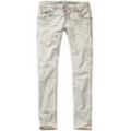 Herrlicher Herren Jeans-Hose Regular Tapered Weiß einfarbig 30/32, 30/34, 31/32, 31/34, 32/32, 32/34, 33/32, 33/34, 34/32, 34/34, 36/32, 36/34