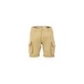 Shorts ALPHA INDUSTRIES "Alpha Industries Men - Shorts Crew Short" Gr. 34, Normalgrößen, beige (sand), Herren, Obermaterial: 98% Baumwolle, 2% Elastan, Futter: 100% Baumwolle, Hosen