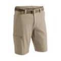 Funktionsshorts MAIER SPORTS "Huang" Gr. 66, Normalgrößen, beige (dunkelbeige), Herren, 90%Polyamid, 10% Elasthan, Hosen, Herren Shorts, kurze Outdoor-Hose, Bermudas mit 4 Taschen, Regular Fit