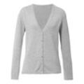 Strickjacke aus 100% Premium-Kaschmir Modell Cora Peter Hahn Cashmere grau