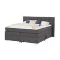 Boxspringbett Kex 2.0 ¦ grau ¦ Maße (cm): B: 202 H: 111