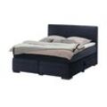 Boxi Boxspringbett mit Bettkasten Boxi Classic ¦ blau ¦ Maße (cm): B: 180 H: 125