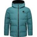 Steppjacke RAGWEAR "Norg", Herren, Gr. L (52), blau (ocean), Obermaterial: 100% Polyester, Innenfutter: 100% Polyester, Wattierung: 100% Polyester, Basic, gerade hüftbedeckend, hoch geschlossener Ausschnitt, Langarm Ärmel ohne Ärmelschlitz Rippbündchen, Jacken, wasserdichte Herren Winterjacke