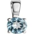 Ketten-Anhänger FIRETTI "Schmuck Geschenk Silber 925 Halsschmuck Anhänger Solitär", silber (silberfarben, hellblau, hellblau), Schmuckanhänger, Damen, Silber 925 (Sterlingsilber), 0,50 g, mit Blautopas (behandelt) oder Peridot