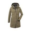 Parka KILLTEC "KOW 165 WMN PRK", Damen, Gr. 36, grün (helloliv), Oberstoff: 100% Polyester, Futter: 100% Polyester, Wattierung: 100% Polyester, sportlich, Jacken