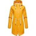 Regenjacke NAVAHOO "Flower of Ocean" Gr. XS (34), gelb, Damen, Obermaterial: 70% Polyester, 30% Polyurethan, Innenfutter: 100% Polyester, Ärmelfutter: 100% Polyester, Wattierung: 100% Polyester, Jacken, Wasserdichter Damen Outdoor Regenmantel