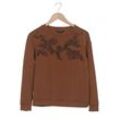 Comma Damen Sweatshirt, braun, Gr. 36