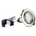 5W Runder LED-Einbaustrahler mit GU10 Satin Nickel Farbe 3000K (3 Stück)