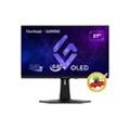 VIEWSONIC Gaming-Monitor "XG272-2K-OLED (VS19852)", anpassbare RGB-Beleuchtung, inkl. Fernbedienung, F (A-G), Monitore, schwarz (schwarz, weiß)B:60,4cm H:36,5cm T:6,2cm