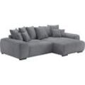 Polsterecke MR. COUCH "Sundance II", grau (novaclean avanti 1 stone), B:318cm H:92cm T:188cm, Novaclean Avanti (100% Polyester), Sofas, Dauerschläfer mit EasyBett-Schlaffunktion, Bettkasten