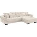 Ecksofa MR. COUCH "Diwan II, L-Form", beige (novaclean avanti 4 ecru), B:334cm H:67cm T:207cm, Novaclean Avanti (100% Polyester), Sofas, Wahlweise mit Kaltschaumpolsterung bis 140 kg belastbar