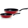 Pfannen-Set FISSLER "Cenit Red", rot, Ø:28cm, Pfannen, antihaftbeschichtet