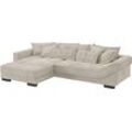 Ecksofa MR. COUCH "Diwan II, L-Form", beige (novaclean avanti 6 taupe), B:334cm H:67cm T:207cm, Novaclean Avanti (100% Polyester), Sofas, Wahlweise mit Kaltschaumpolsterung bis 140 kg belastbar