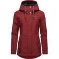 Softshelljacke RAGWEAR "Monadde Softshell", Damen, Gr. 4XL (48), rot, Obermaterial: 97% Polyester, 3% Elasthan, Innenfutter 100% Polyester, casual, figurumspielend Po-bedeckend, Langarm verstellbar ohne Bündchen mit Druckknopf, Jacken, Praktische wasserabweisende Softshell Damenjacke