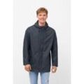 Regen- und Matschjacke DERBE "Passby_plain", Herren, Gr. L, blau (navy), Obermaterial: 100% Polyester; Futter: 100% Polyester, Basic, normal, Langarm Bündchen, Jacken, wasserabweisend, winddicht, Kapuze