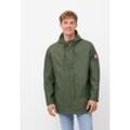 Regen- und Matschjacke DERBE "Passby_plain", Herren, Gr. L, grün (olive), Obermaterial: 100% Polyester; Futter: 100% Polyester, Basic, normal, Langarm Bündchen, Jacken, wasserabweisend, winddicht, Kapuze