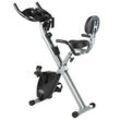 Heimtrainer BODY COACH "Bike ´n Tube", silber (silberfarben, schwarz), FahrradtrainerB:53cm H:119cm L:103cm, Schwungmasse ca. 4 kg, 8 Widerstandsstufen, klappbar, B:53cm H:119cm L:103cm