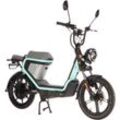 E-Motorroller SAXXX "Prima E", blau (türkis, grau), ElektromotorrollerB:68cm H:103cm L:172cm, B:68cm H:103cm L:172cm