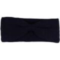 Stirnband ZWILLINGSHERZ, Damen, blau (navy), Strick, Kaschmir, casual,modisch,feminin, Mützen, Cashmere, Feinstrick