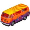 Rennbahn-Auto CARRERA "VW Bus T2b "Peace and Love"", bunt, Autorennbahn-Fahrzeuge, KinderB:10cm H:13cm T:20,5cm, mit Lichteffekt, B:10cm H:13cm T:20,5cm