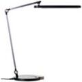 BRILLIANT LED Schreibtischlampe "Officehero", schwarz, B:51cm H:40cm T:18cm, Lampen, Wireless charging, 1000 lm, dimmbar, CCT