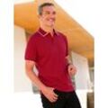 Kurzarmshirt MARCO DONATI "Kurzarm-Poloshirt", Herren, Gr. 52/54, rot (kirsche), 100% Baumwolle, unifarben, Kurzarm, Shirts