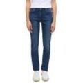 5-Pocket-Jeans MUSTANG "Style Crosby Relaxed Slim", Damen, Gr. 32, Länge 30, blau (schwarz), Denim/Jeans, Obermaterial: 74% Baumwolle, 23% Polyester, 3% Elasthan, casual, slim fit, Jeans