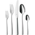 Besteck-Set WMF "Boston", silber (edelstahlfarben), 30 tlg., Cromargan Edelstahl Rostfrei 18/10, Essbesteck-Sets, poliert